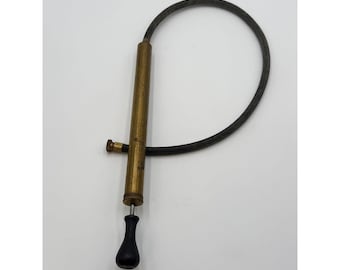 Vintage Brass Hand Tire Pump No 769 Bicycle Auto Pump Parts Decor Early 1900s