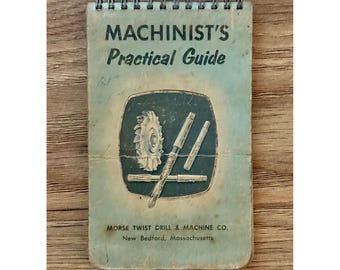 Manual de bolsillo para taladros helicoidales de la Guía práctica del maquinista Morse de 1966