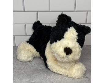 Tri Russ Target Plush Dog Black Cream Floppy Stuffed Animal 71882