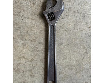Vintage 1940s Crescent Tool Co 12in Adjustable Wrench Mfd. in Jamestown, NY USA