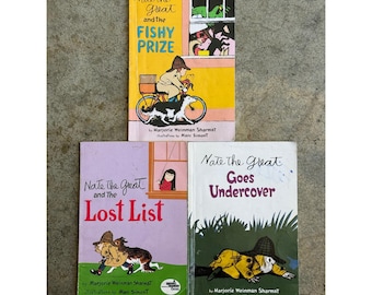 Nate the Great Vintage Book Lot 3 Paperback Marjorie Weinman Sharmat 1980s
