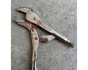 1940s Vise-Grip 7R Locking Plier Petersen Mfg USA DeWitt Nebraska Straight Jaw