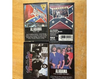 Alabama Cassette Tape Lot 4 Albums Roll On Mountain Music American Pride RCA