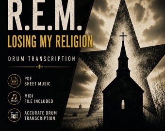 R.E.M. - Losing My Religion Transcripción de batería PDF + MIDI