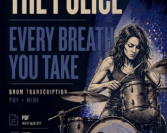 The Police - Every Breath You Take Drum Transcription PDF + MIDI