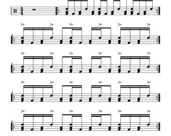 Disturbed - Down With The Sickness Trumtranskription PDF + MIDI