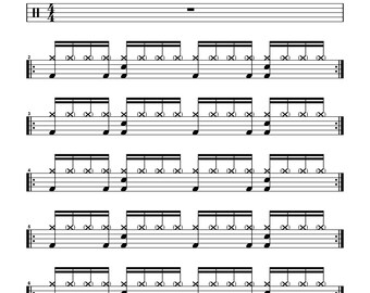 Toto - Africa Drum Transcription PDF + MIDI