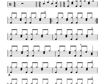 R.E.M. - Losing My Religion Drum Transcription PDF + MIDI
