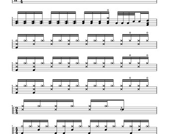 Crash Bandicoot Main Theme Drum Transcription PDF + MIDI