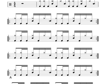 Led Zeppelin - Immigrant Song Drum Transcription PDF + MIDI