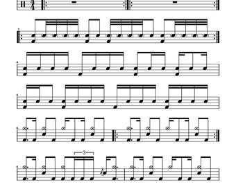Lacuna Coil - Our Truth Drum Transcription PDF + MIDI