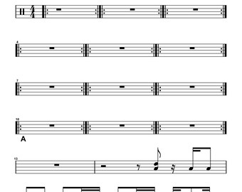 Pink Floyd - Wish You Were Here Drum Transcription PDF + MIDI