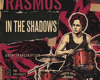 The Rasmus - In The Shadows Drum Transcription PDF + MIDI