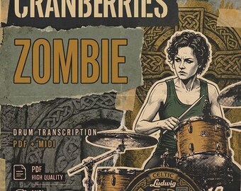 The Cranberries - Zombie Drum Transcription PDF + MIDI