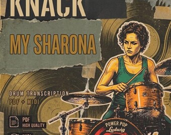 The Knack - My Sharona Drum Transcription PDF + MIDI