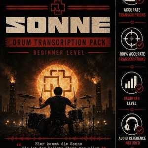 Rammstein – Sonne Drum Transcription PDF + MIDI