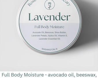 Bálsamo corporal calmante de lavanda