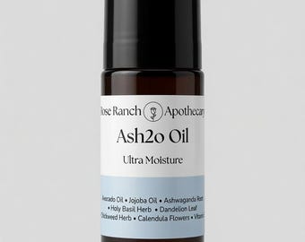 Aceite Ash2o Ultra Hidratante con Roll-on de fácil aplicación, producción en lotes pequeños.