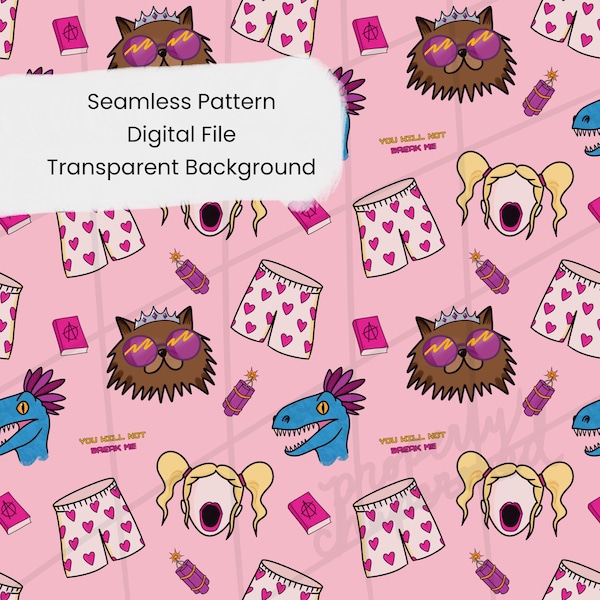 Dungeon Crawler Carl Seamless Pattern | Digital File | Personal Use Only