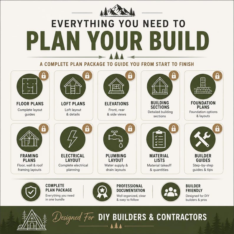 a-frame house plan