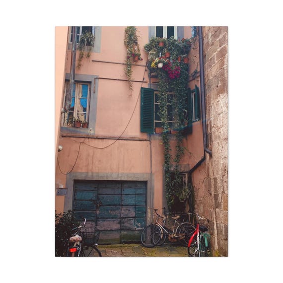 Italian Balcony Photo Matte Canvas