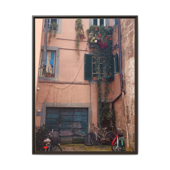 Vintage European Alleyway Matte Canvas Wall Art