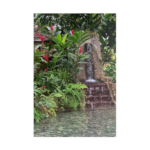 Tropical Waterfall Puzzle | Lush Jungle Waterfall 520-piece