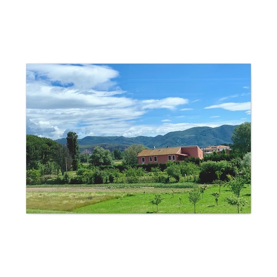 Countryside Landscape Matte Canvas Stretched 1.25" | Scenic Home Wall Art