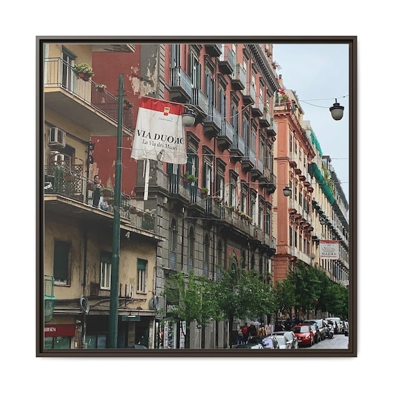 Italian Street Photography Canvas Print - Matte Stretched or Framed Wall Art