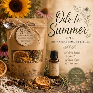 Ode an den Sommer | Botanisches Duftritual | Inklusive passender Duftmischung | Ätherisches Kräuteröl