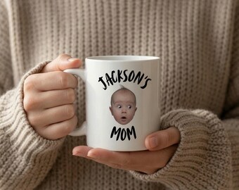 Custom Baby Photo Mug: New Mom Gift, First Mother's Day