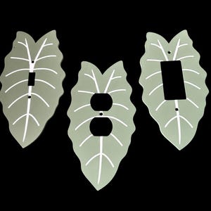 Edafol Tropical Palm Leaf 1-Gang Switch Plate Cover – Decorative Outlet Cover For Bathroom, Bedroom, Home (5x3 Inches)