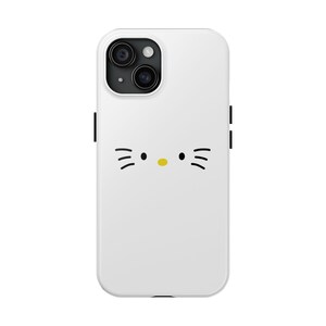 Hello Kitty Sanrio mobilskal | Tåligt mobilskal, söt morrhårsnosdesign bild 2