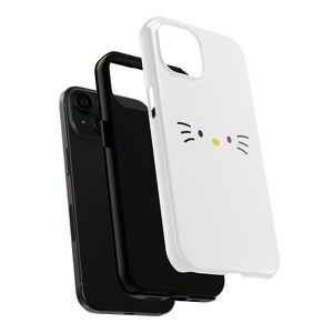 Hello Kitty Sanrio mobilskal | Tåligt mobilskal, söt morrhårsnosdesign bild 3