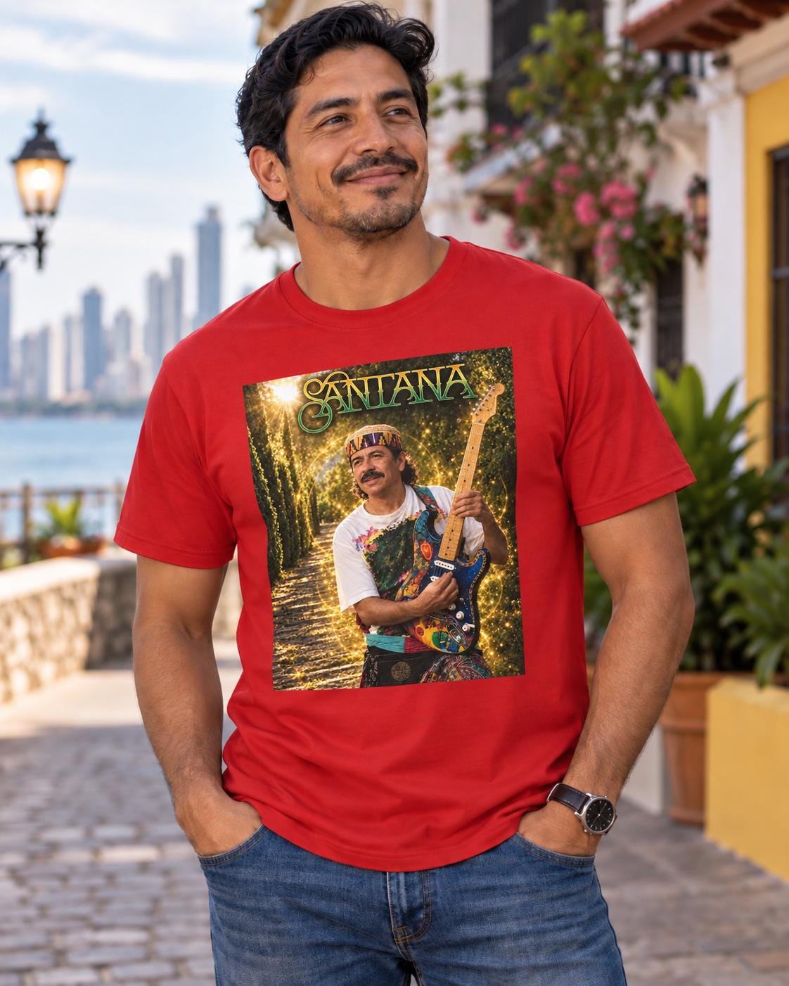 70s Santana T Shirt - Etsy
