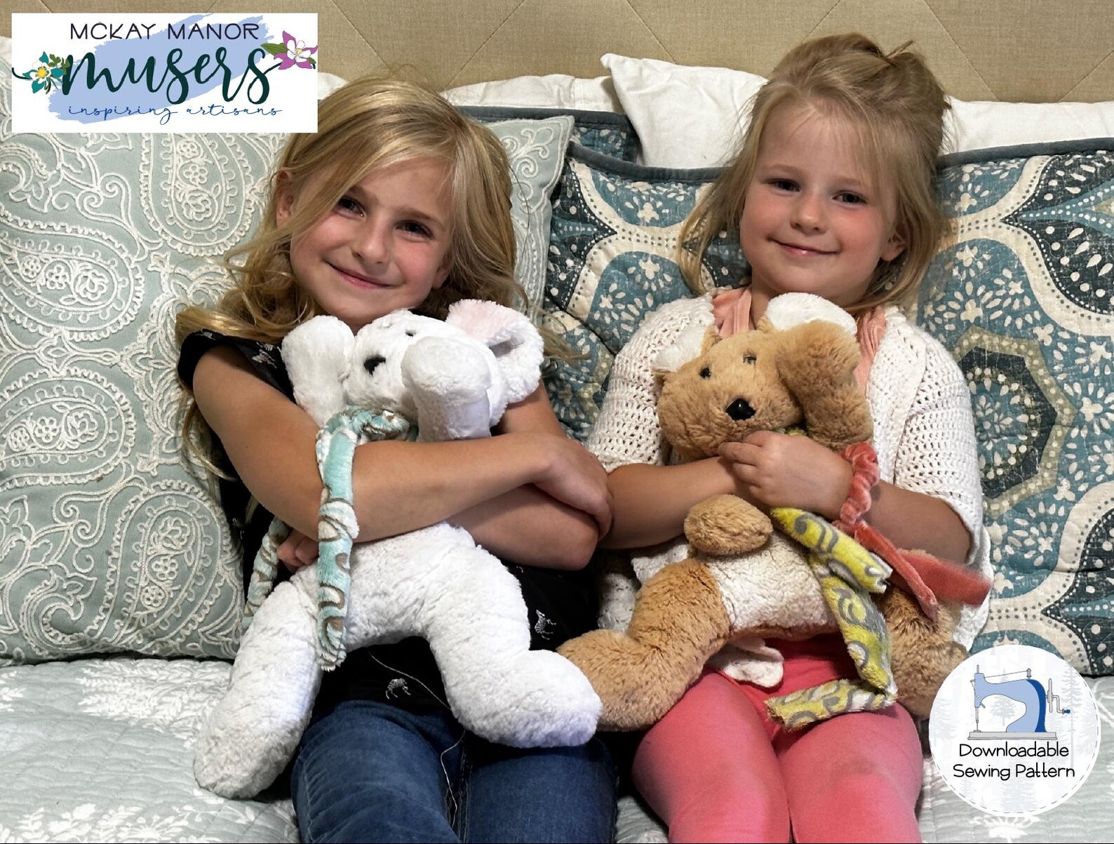Mckay Pattern Bunny Stuffed Animal Downloadable Sewing Pattern From Mckay Manor ...