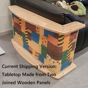 Sofa Side Cat Scratcher, Woven Sisal Couch Protector, Solid Wood Cat Furniture, Vertical Scratch Pad, Modern End Table bild 4