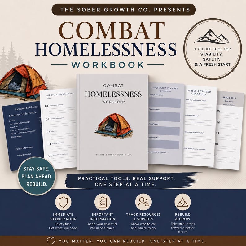 Combat Homelessness Workbook - Etsy