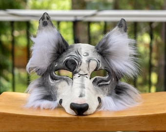 Moon Dog Half Mask