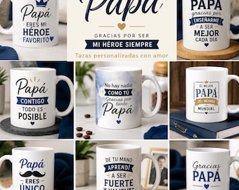 Taza  Personalizada Dia del Padre, Regalo para Papá/ Mug sublimado 11oz/ father's DAY Gift ONi YEMAYA
