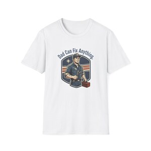 Dad Can Fix Anything T-Shirt | Mechanic Toolbox Retro Vintage