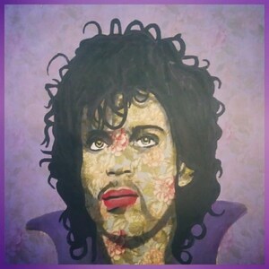 Purple Rain Flower Face Prince 35X35