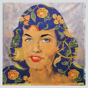 Bettie Page Bouquet 35X35