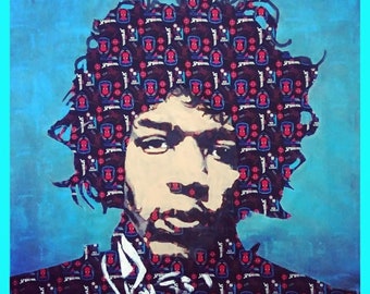 Jimi Hendrix Spider-Man 35X35