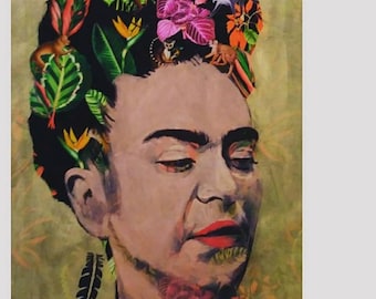 Scimmie all'interno di Frida Kahlo 29X40