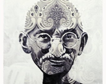 Mahatma Gandhi Mandala 34X34