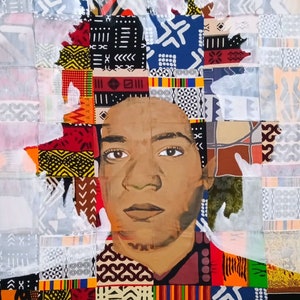 Jean-Michel Basquiat African Pattern 38X42
