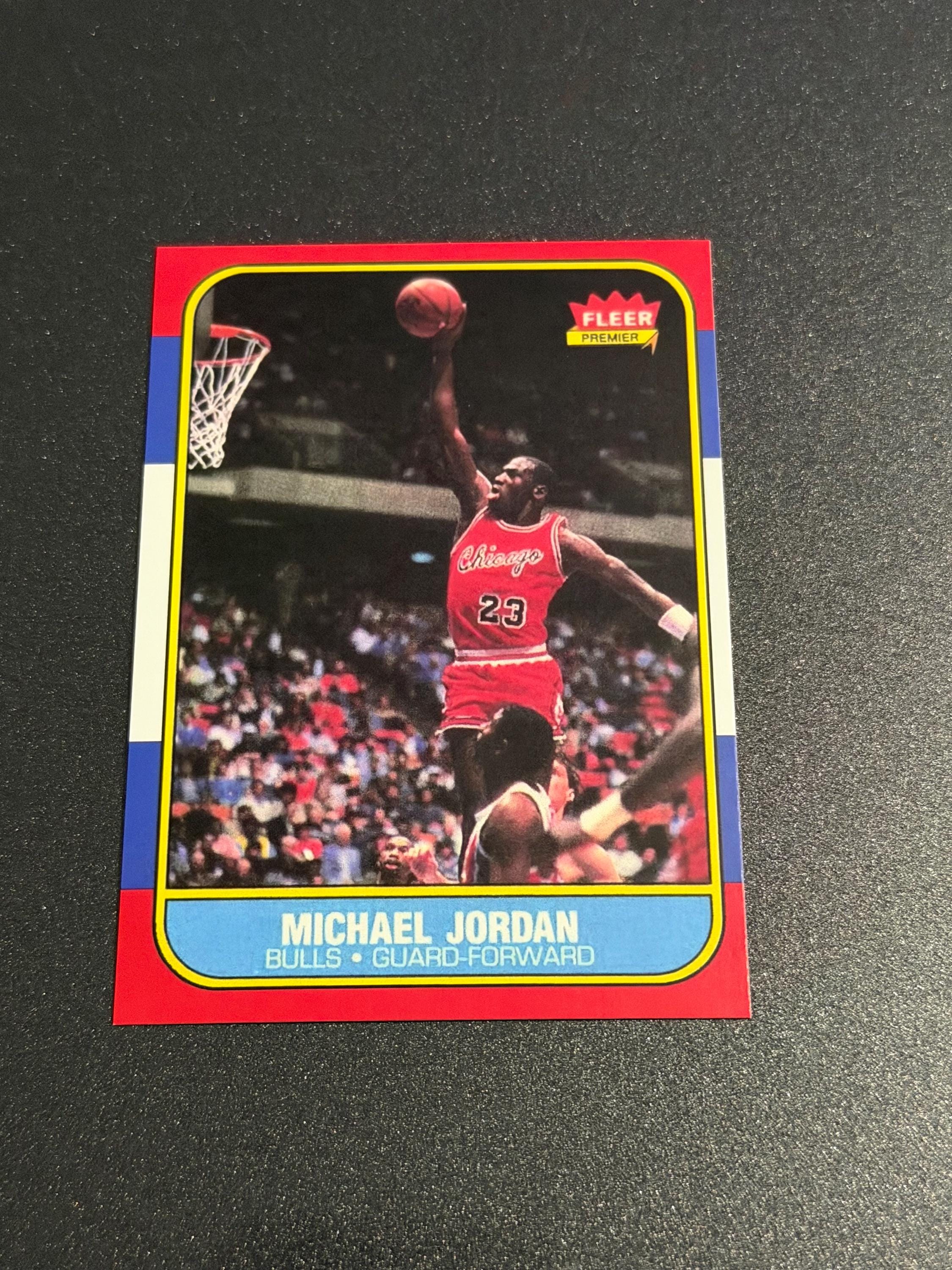 1986 Michael Jordan Rookie Card Reprint Chicago Bulls #57 - Etsy