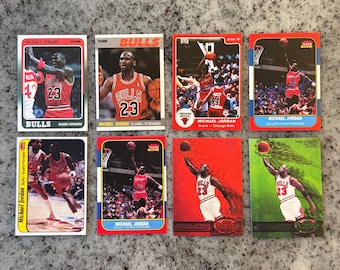 Michael Jordan Lot of 8 Cards Rookie 2nd Year Reprints