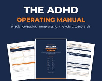ADHD-arbetsbok | 14 vetenskapligt baserade uppgiftsmallar för vuxna